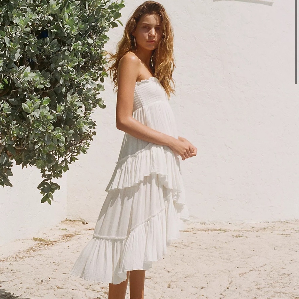 Free People The Convertible Skirt Dress in White